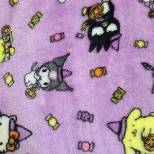 New Hello Kitty Sanrio Purple Halloween Cloud Throw Silk Touch Kuromi 60"x70"